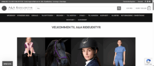 A&A Rideudstyr hjemmeside