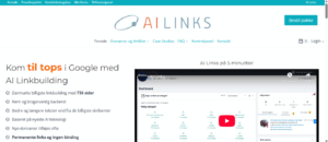 AI Links hjemmeside