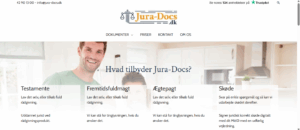 Jura Docs hjemmeside