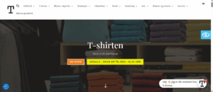 T-shirten hjemmeside