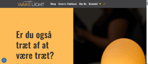 Wake Light hjemmeside