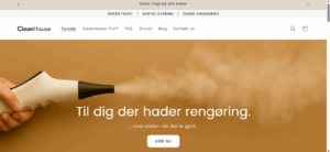 CleanHouse hjemmeside