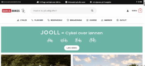 Dania Bikes hjemmeside