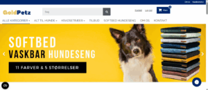 GoldPetz hjemmeside