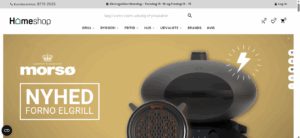 Homeshop hjemmeside