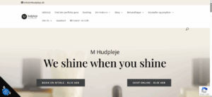 M Hudpleje hjemmeside