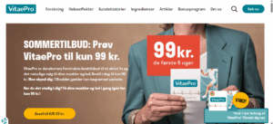 VitaePro hjemmeside