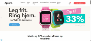 Xplora hjemmeside